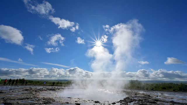 Strokkur Geysir, Haukadalur, Sudurland, 冰岛视频素材