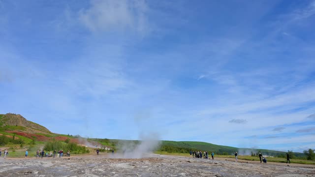 Strokkur Geysir, Haukadalur, Sudurland, 冰岛视频素材