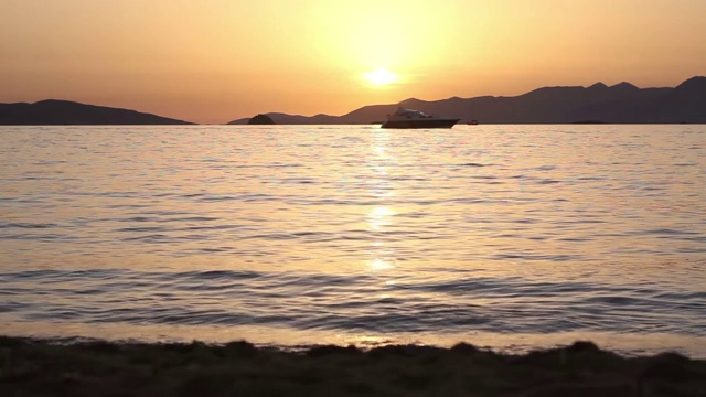 海上日落视频素材