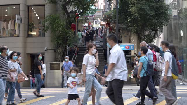 波廷杰街(石板街)、石街、斜坡街视频素材