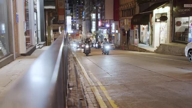 中国香港香港仔街斜坡街斜坡道视频下载