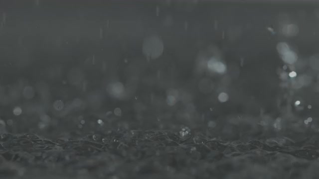 雨水慢动作倾盆大雨视频素材