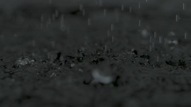 雨水慢动作倾盆大雨视频素材