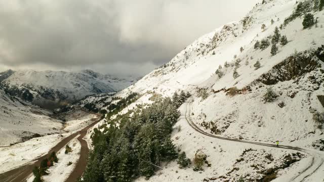 山上的雪视频素材