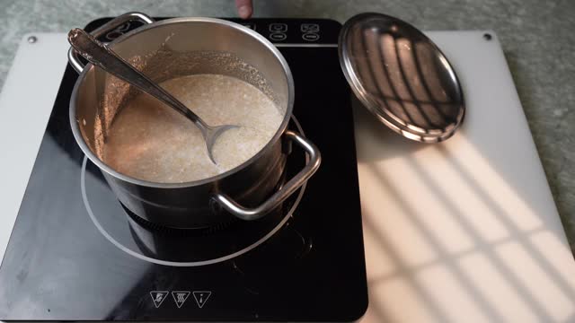 烹饪苋菜视频素材