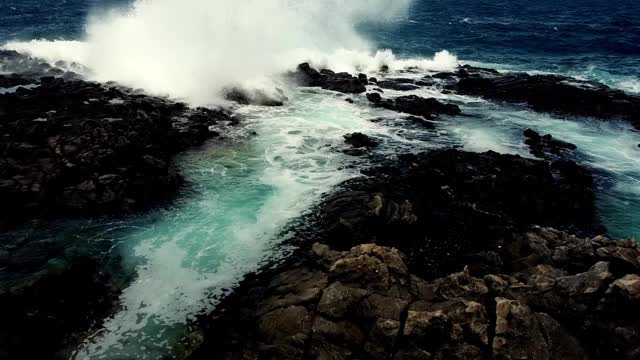 夏威夷的潮汐池视频素材