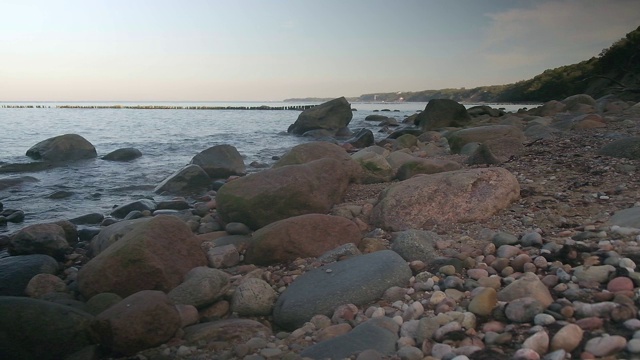 波罗的海海岸夜景。视频素材