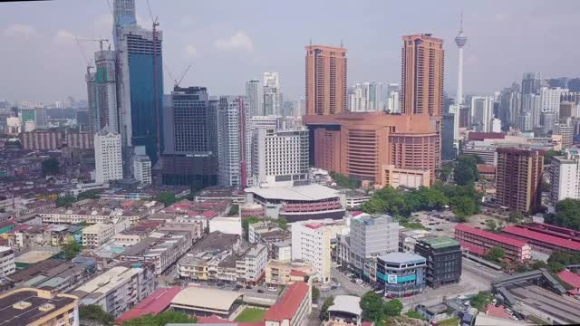 无人机视角下的马来西亚市区视频素材