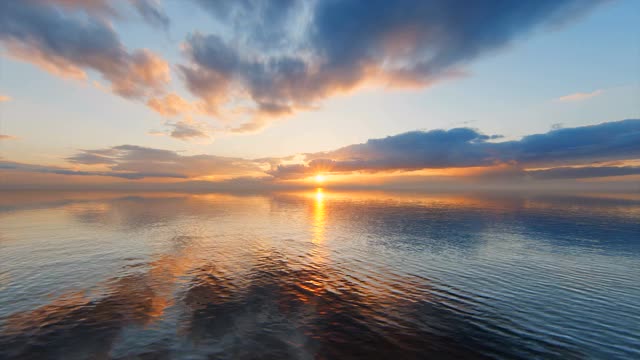 海上日落视频素材