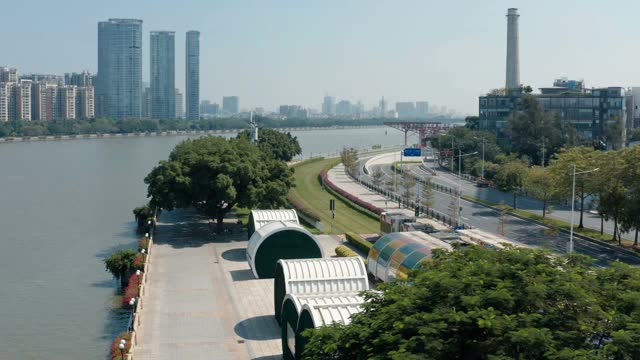 城市交通鸟瞰图视频素材