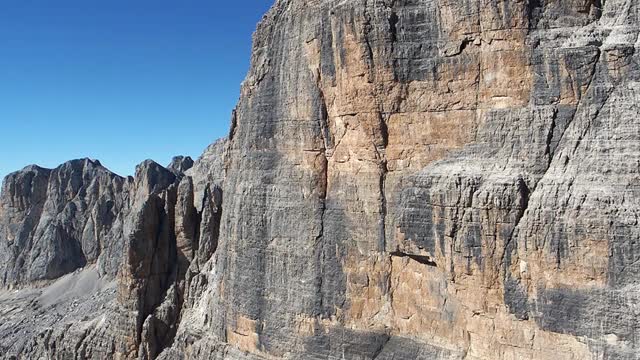 布伦塔白云石山的山峰。Trentino、意大利视频素材