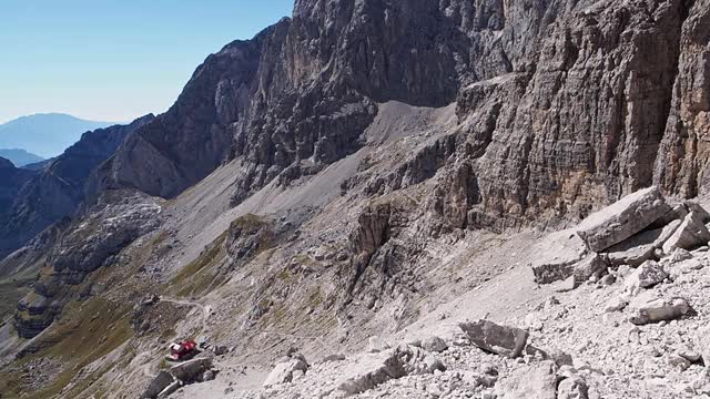 布伦塔白云石山的山峰。Trentino、意大利视频素材