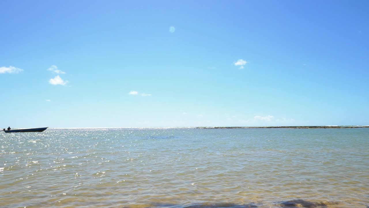 巴西巴伊亚岛Arraial da Ajuda beach视频素材