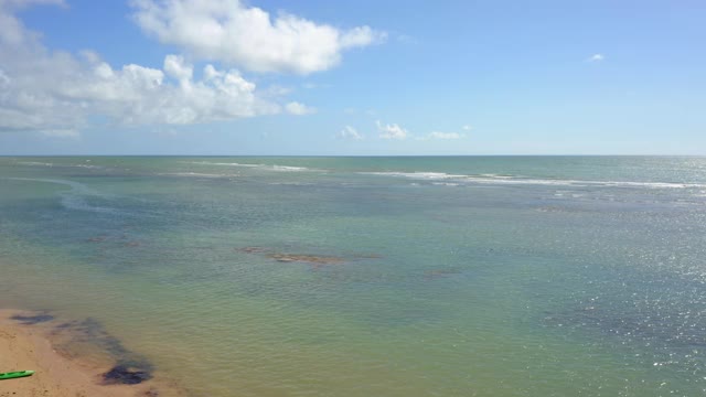 鸟瞰图，巴西Bahia, Arraial d'Ajuda视频素材