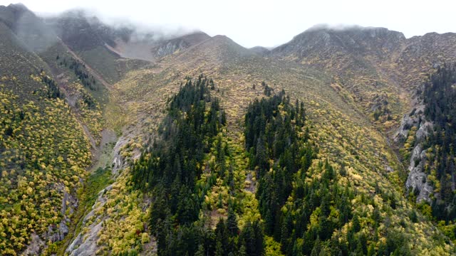 这座山位于夏秋之间的季节视频下载