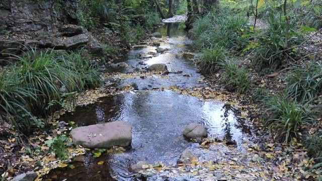 河流，瀑布和山脉视频素材