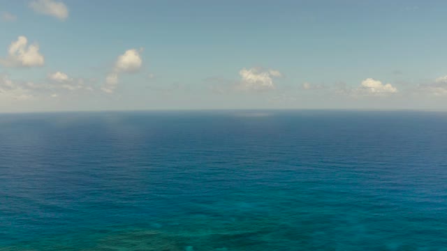 海景，碧海，云天，鸟瞰图视频素材