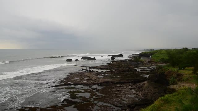 印尼巴厘岛的land Lot海滩视频素材