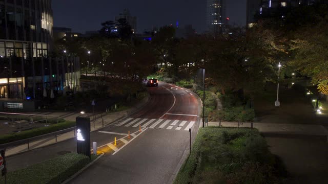 日本东京市中心，东京夜景视频素材