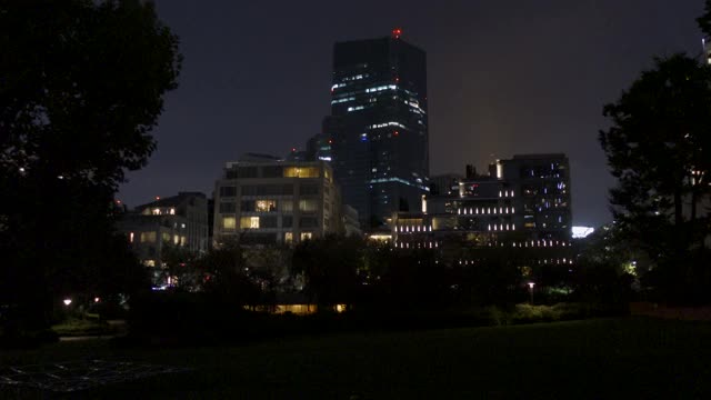 日本东京市中心，东京夜景视频素材