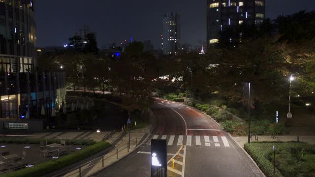 日本东京市中心，东京夜景视频素材