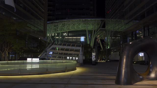 日本东京市中心，东京夜景视频素材