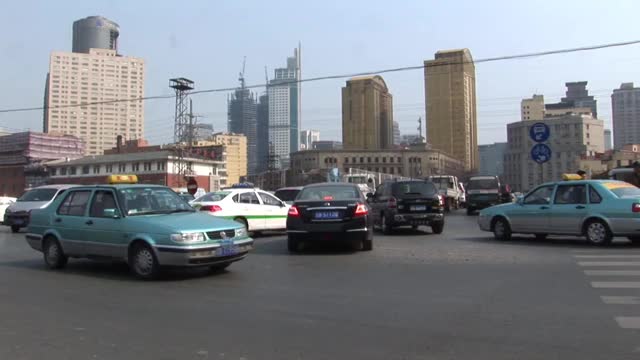 道路交通混乱视频素材