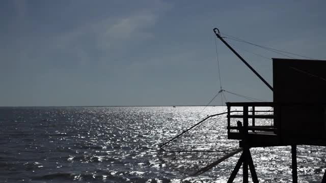 海上渔民小屋PS视频素材