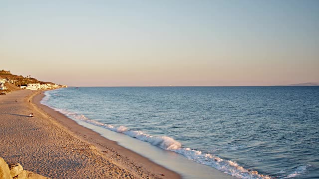 夜晚浪漫海滩视频素材