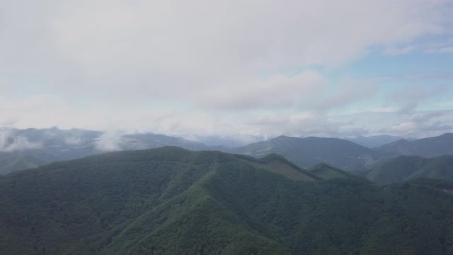 山地景观/ Jeongseon-gun，江原道，韩国视频素材