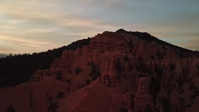 犹他州布莱斯峡谷附近的hoodoo视频素材