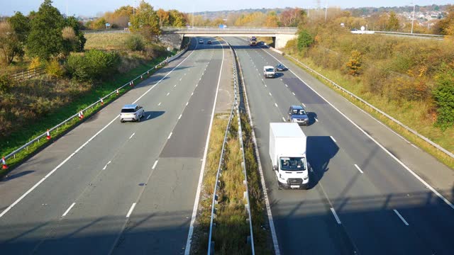 光的高速公路交通视频素材