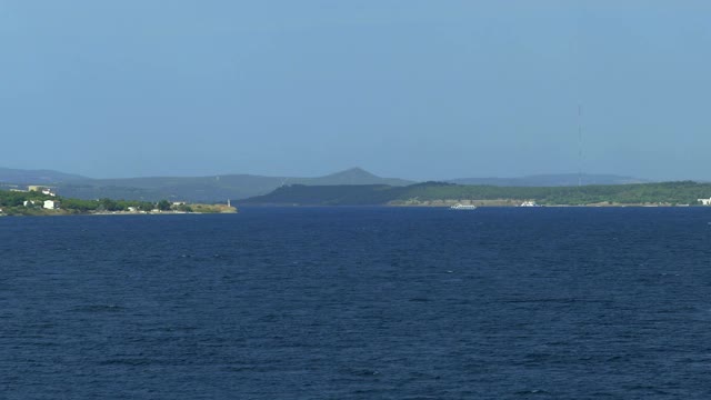 美丽的海景——达达尼尔海峡视频素材