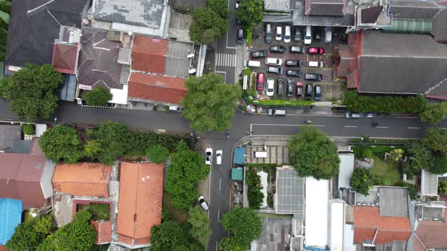 十字路口上方道路视频素材