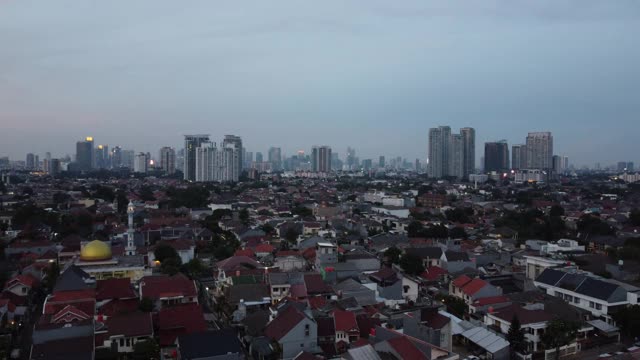 夜晚的城市景观视频素材