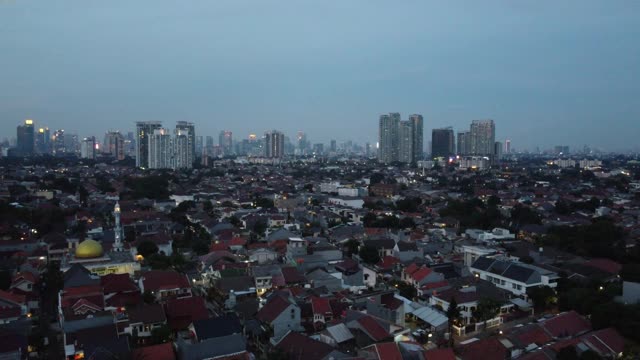 夜晚的城市景观视频素材