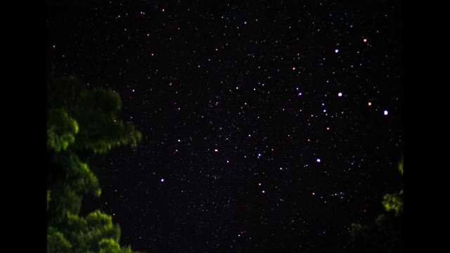 夜空中的星星视频素材