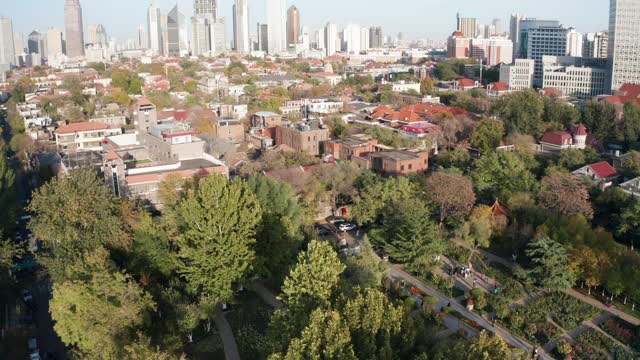 住宅区鸟瞰图视频素材