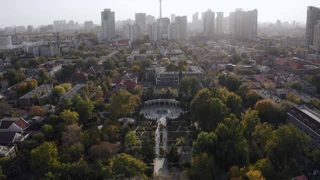 住宅区鸟瞰图视频素材