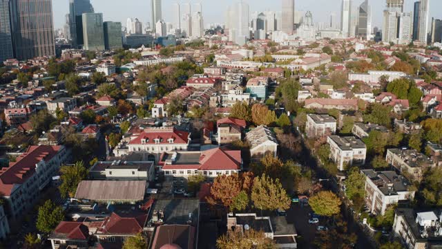 住宅区鸟瞰图视频素材