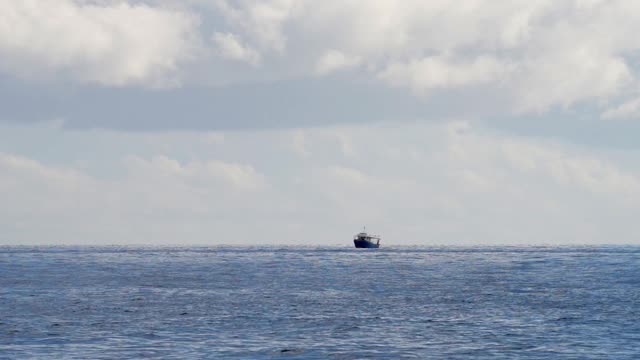 海上渔船视频素材