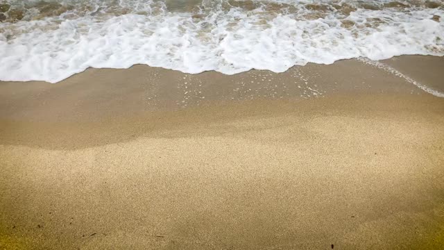 海浪和沙滩视频素材