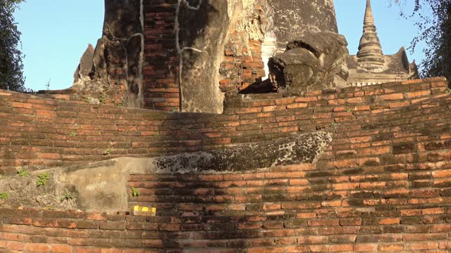 泰国大城府的佛寺视频素材