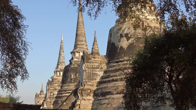 泰国大城府的佛寺视频素材