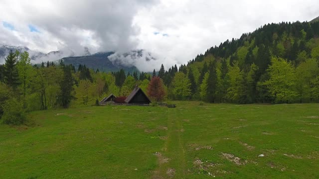 春天，bohinsko jezero在群山之间视频素材