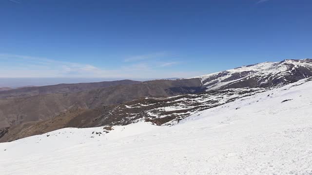 内华达山脉格拉纳达西班牙全景景观视频素材