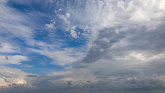 戏剧性的傍晚天空4K时间流逝视频素材