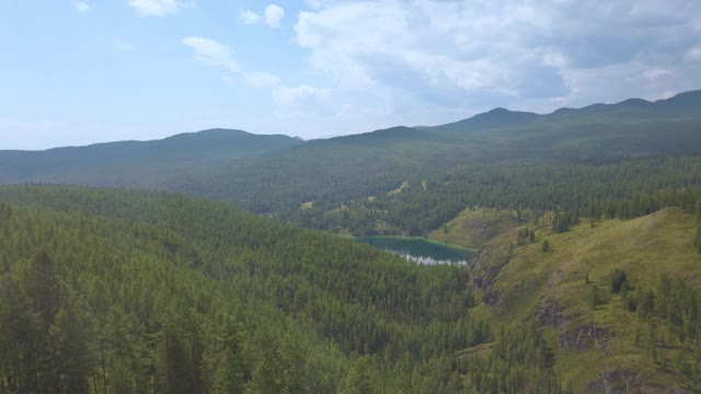 夏日的高山湖泊视频素材