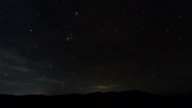 夜空中彗星形状的星迹视频素材