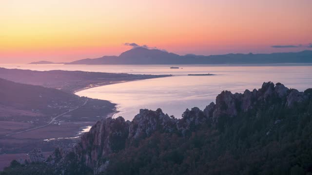 直布罗陀海峡日出时间视频素材